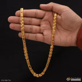 1 Gram Gold Forming Kohli Nawabi Superior Quality Unique Design Chain - Style B736