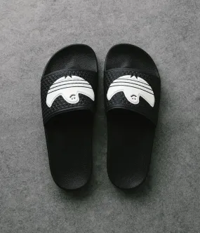 Adidas Shmoofoil Slides - Core Black / White / White