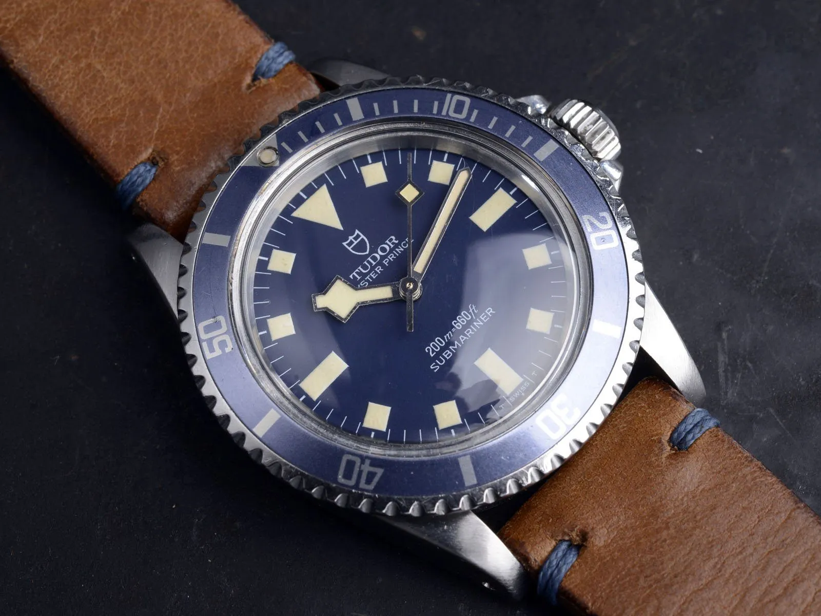 AMAZING TUDOR MN ’77 BLUE SNOWFLAKE SUBMARINER