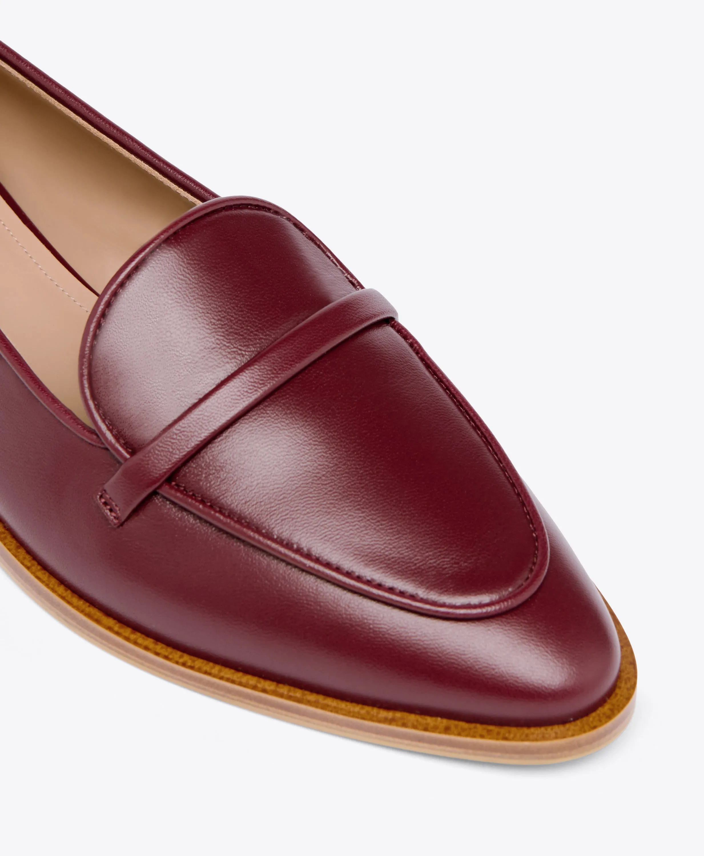 Barry Red Leather Loafers