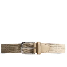 Bernhard Braided Elastic Belt Safari Beige - SS24