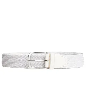 Bernhard Braided Elastic Belt White - SS24