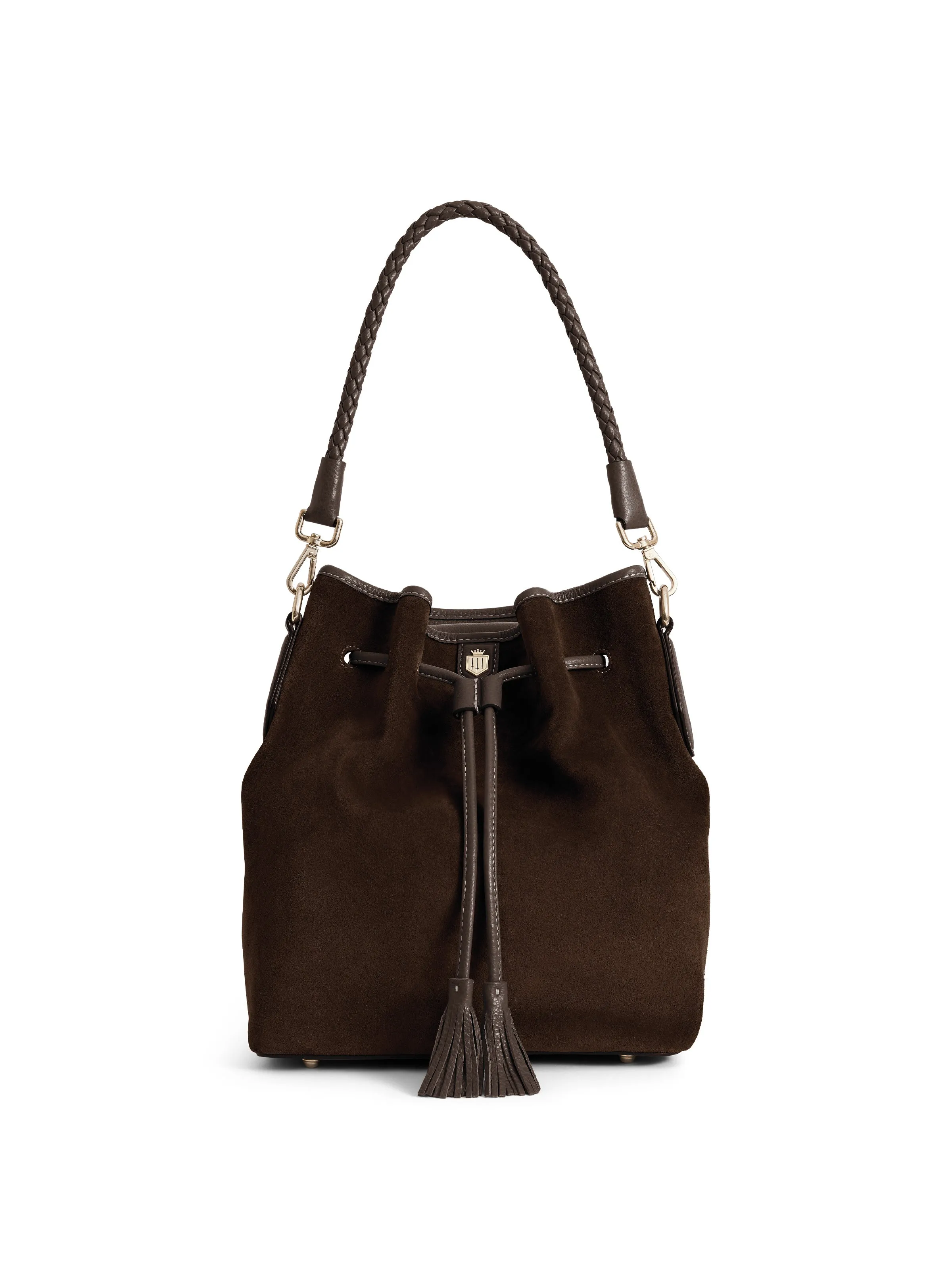 Bibury Bucket Bag - Chocolate Suede