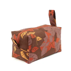 Bougainvillea Brown Cosmetic Bag Med