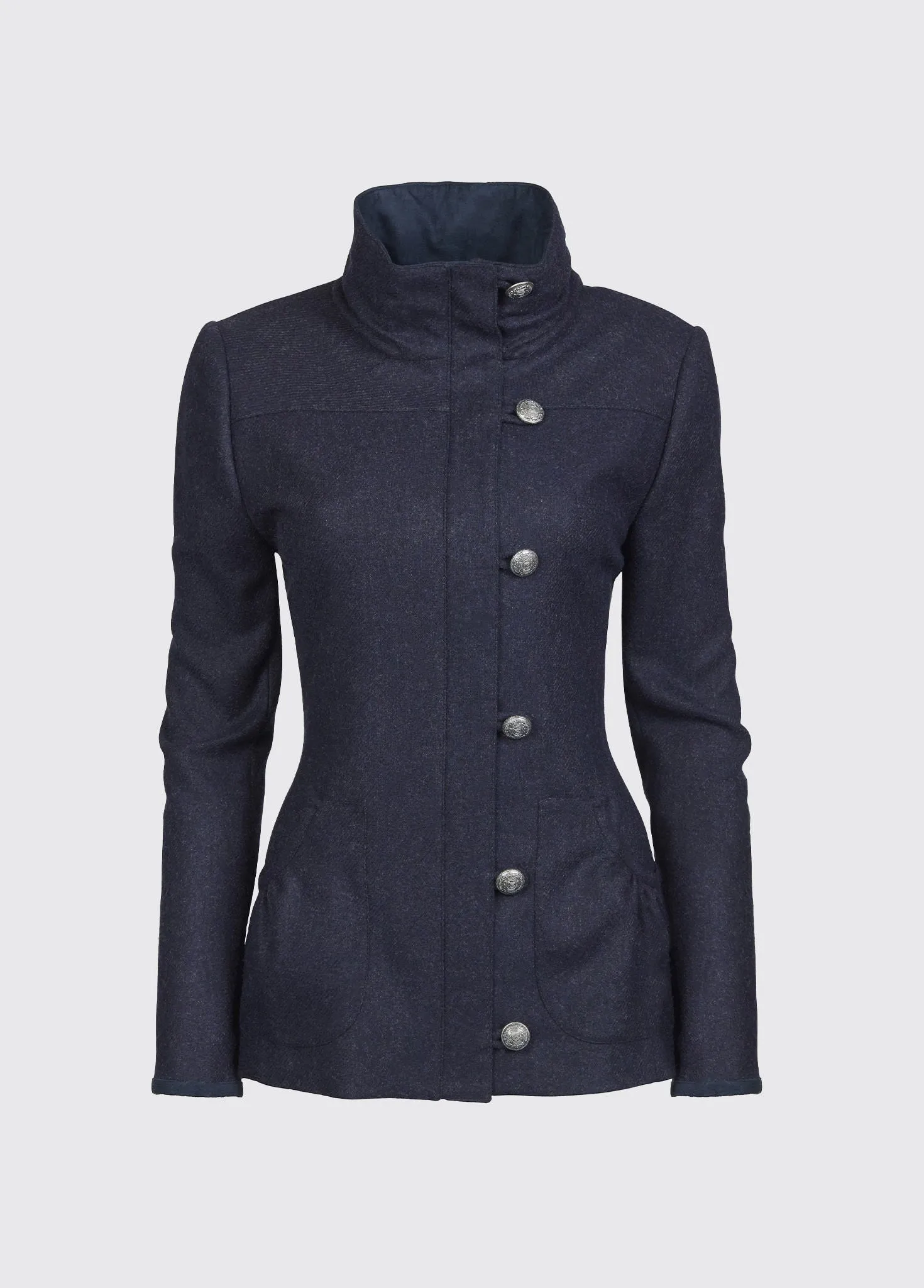 Bracken Tweed Jacket - Navy