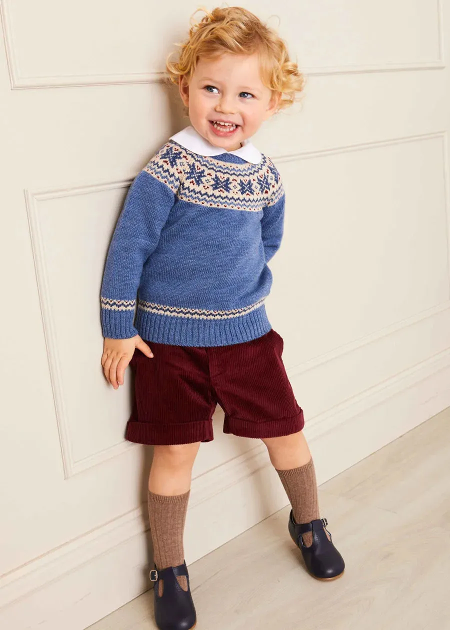 Brown Ribbed Knee-High Socks (3mths-8yrs)