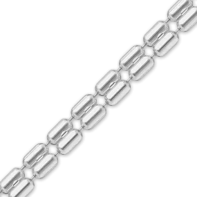 Bulk / Spooled Cylinder Bead Chain in Sterling Silver (2.30 mm - 2.40 mm)