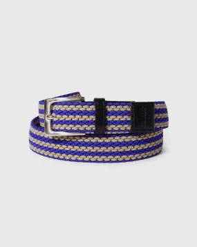 Butter Goods Braided Belt - Navy/Cream