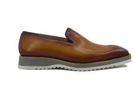 Calfskin Slip-On Venetian Loafer Cognac