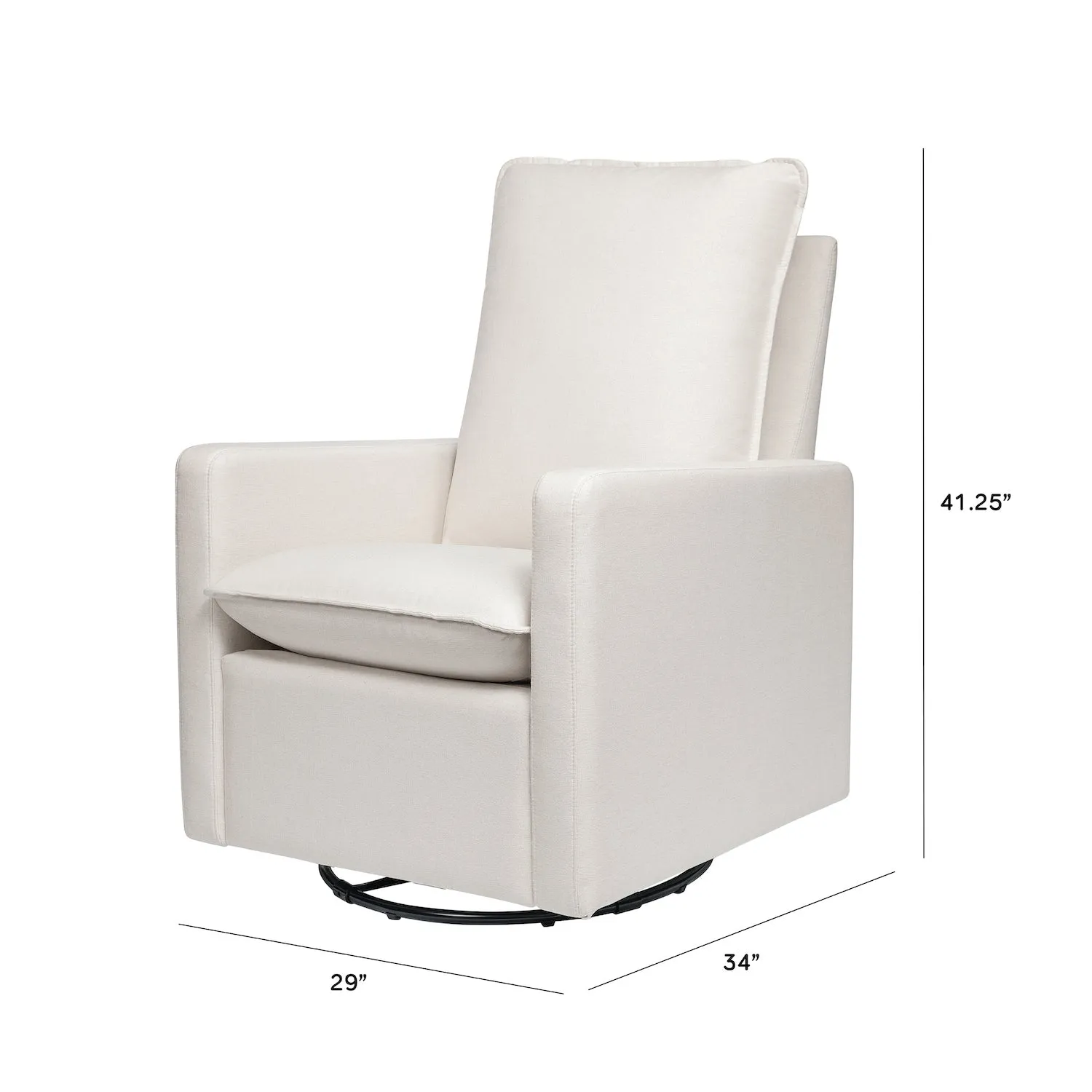 Cali Pillowback Swivel Glider in Eco-Performance Fabric