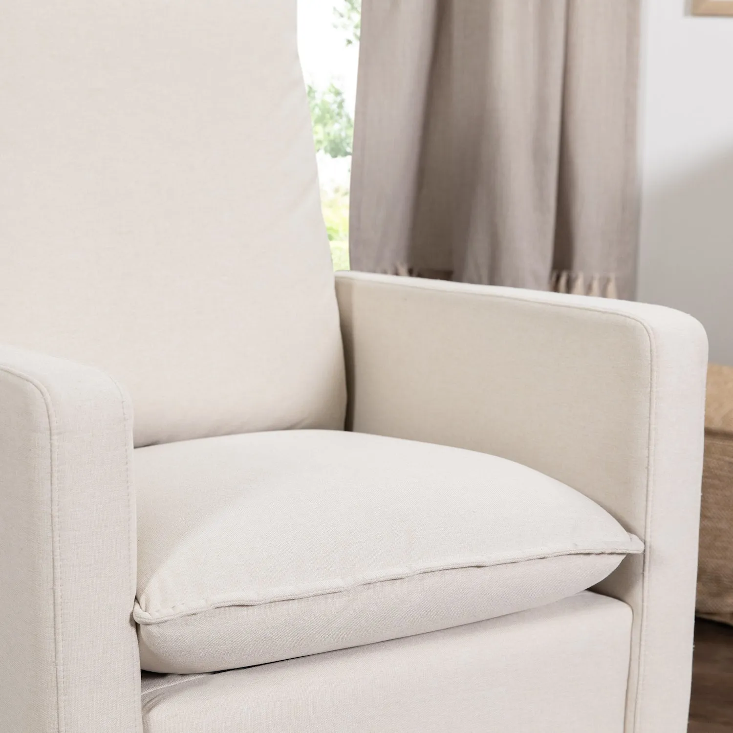 Cali Pillowback Swivel Glider in Eco-Performance Fabric