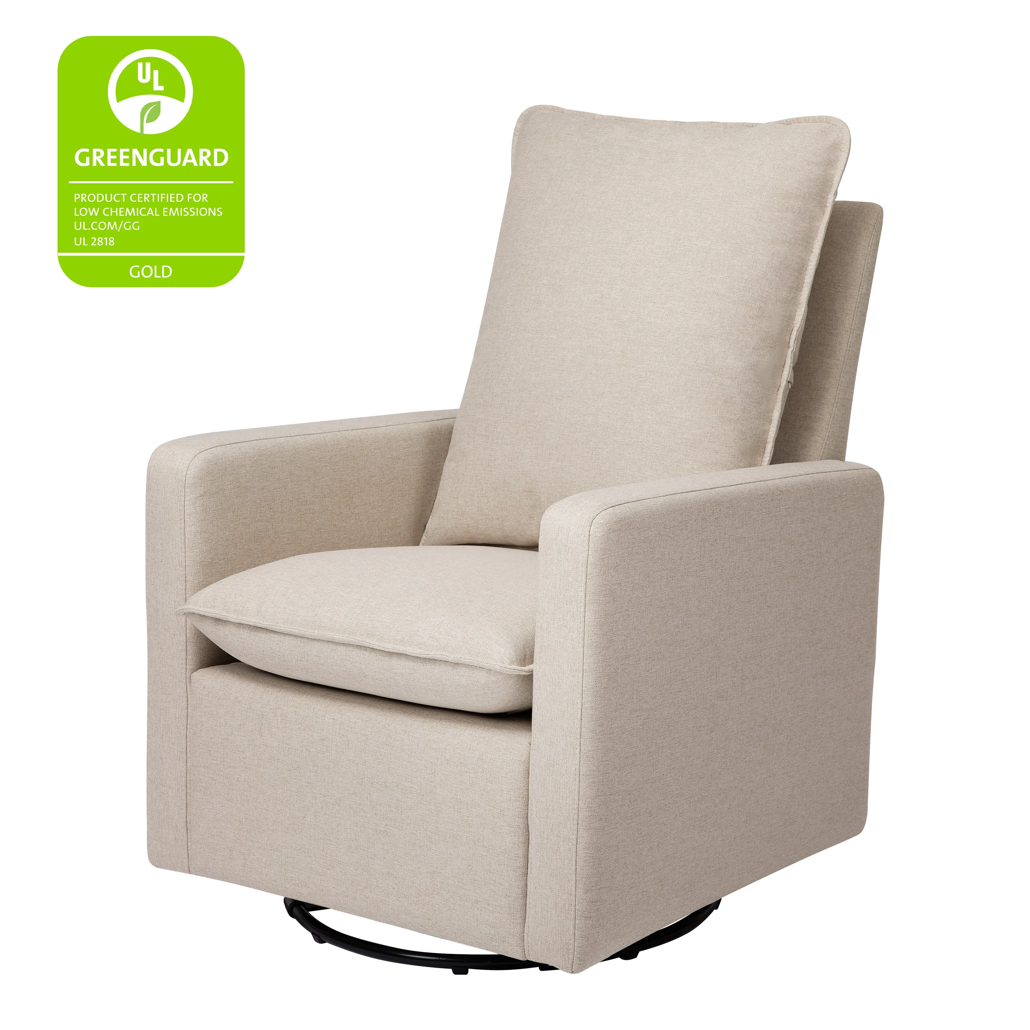 Cali Pillowback Swivel Glider in Eco-Performance Fabric