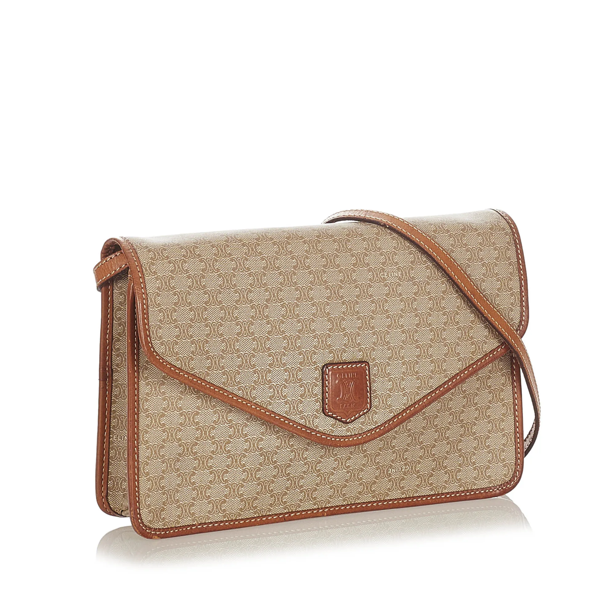 Celine Macadam Crossbody Bag Brown