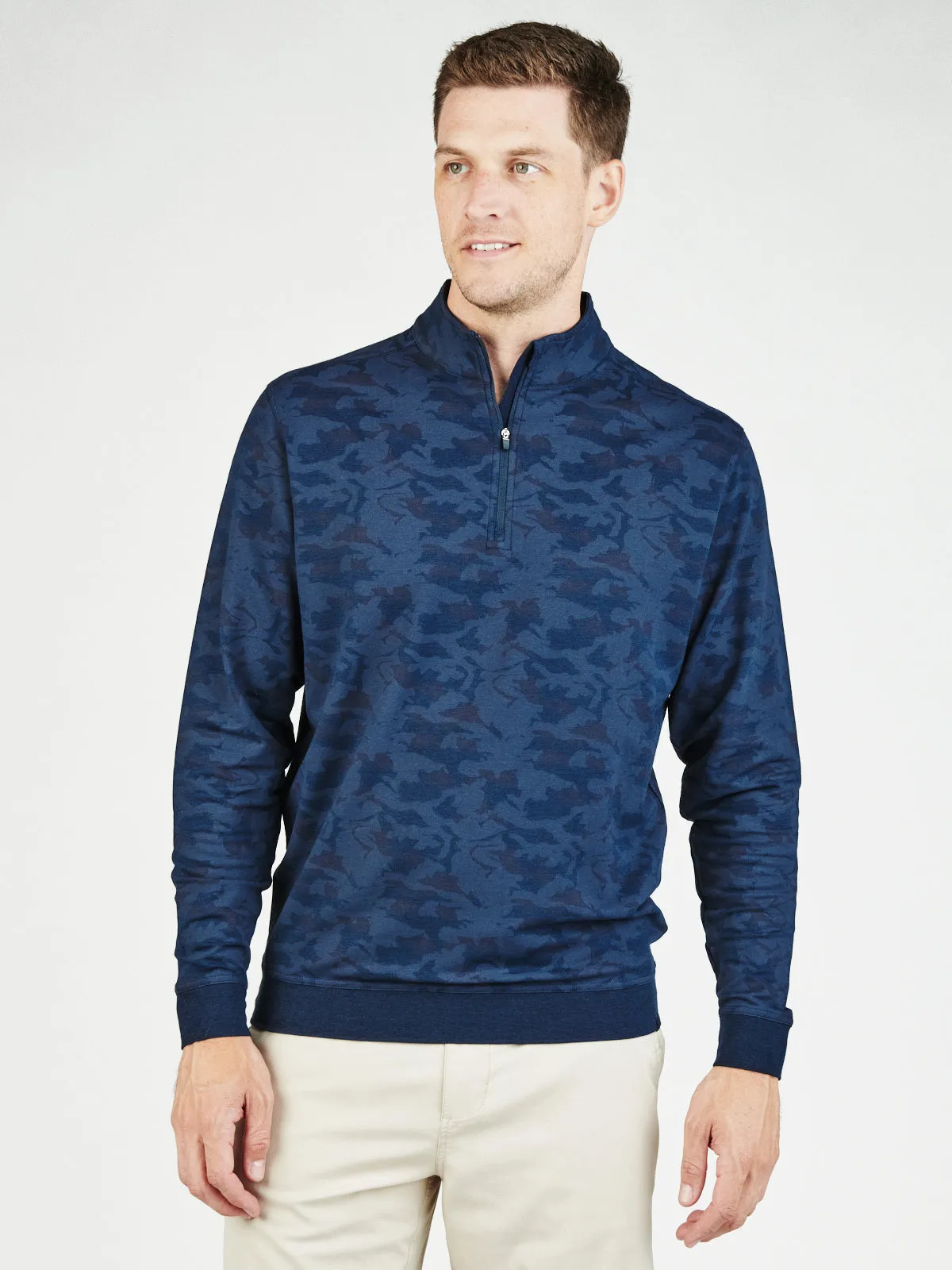 Cloud French Terry Print Quarter Zip