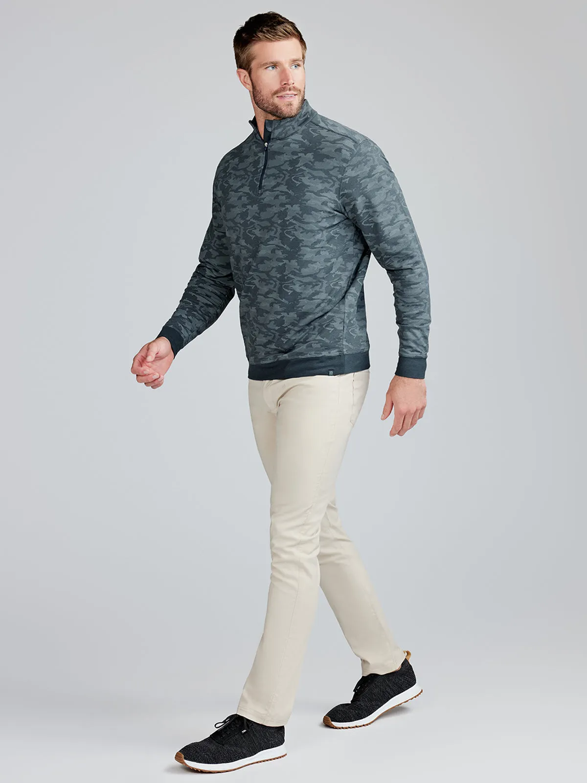 Cloud French Terry Print Quarter Zip