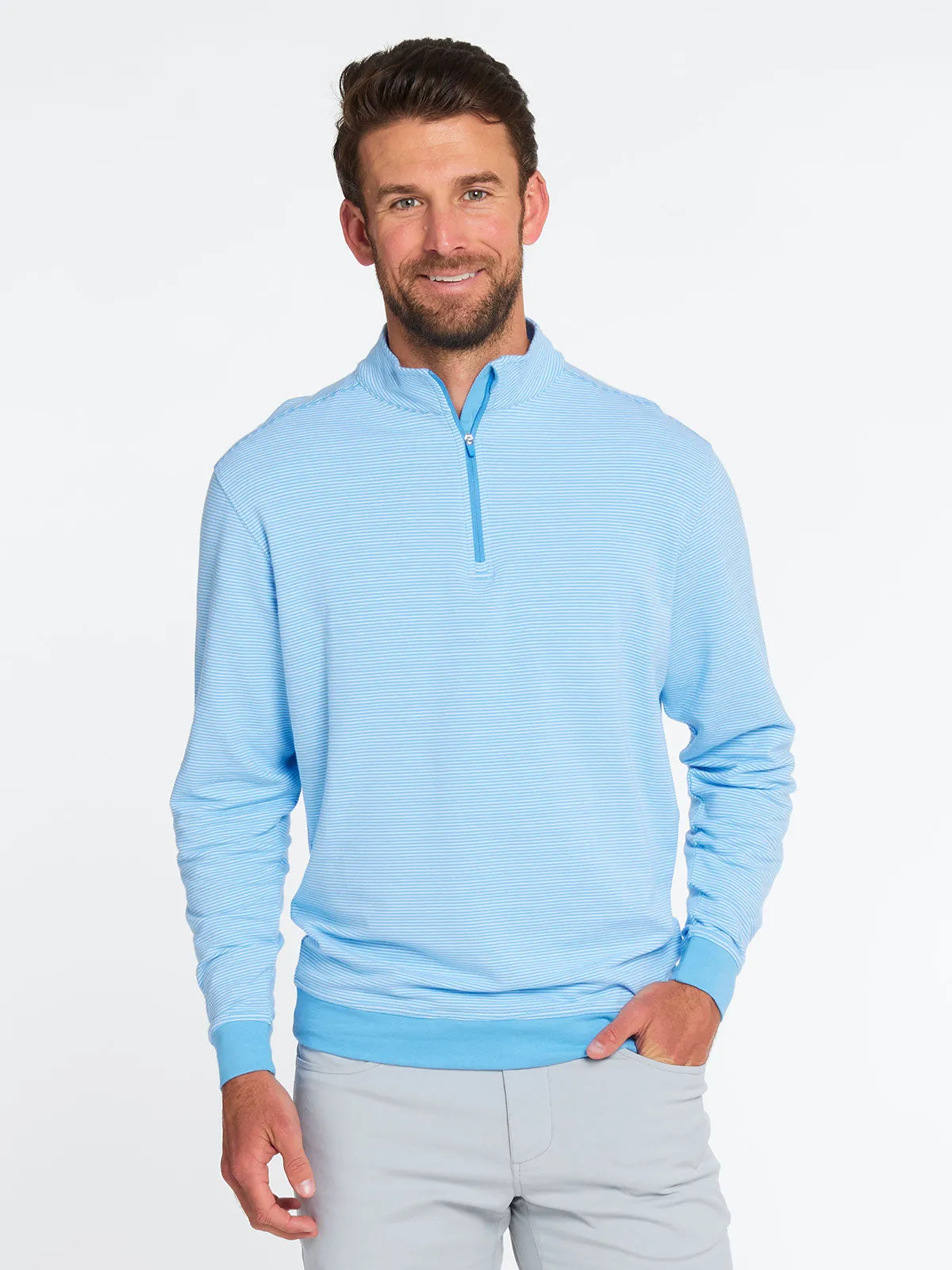 Cloud French Terry Print Quarter Zip