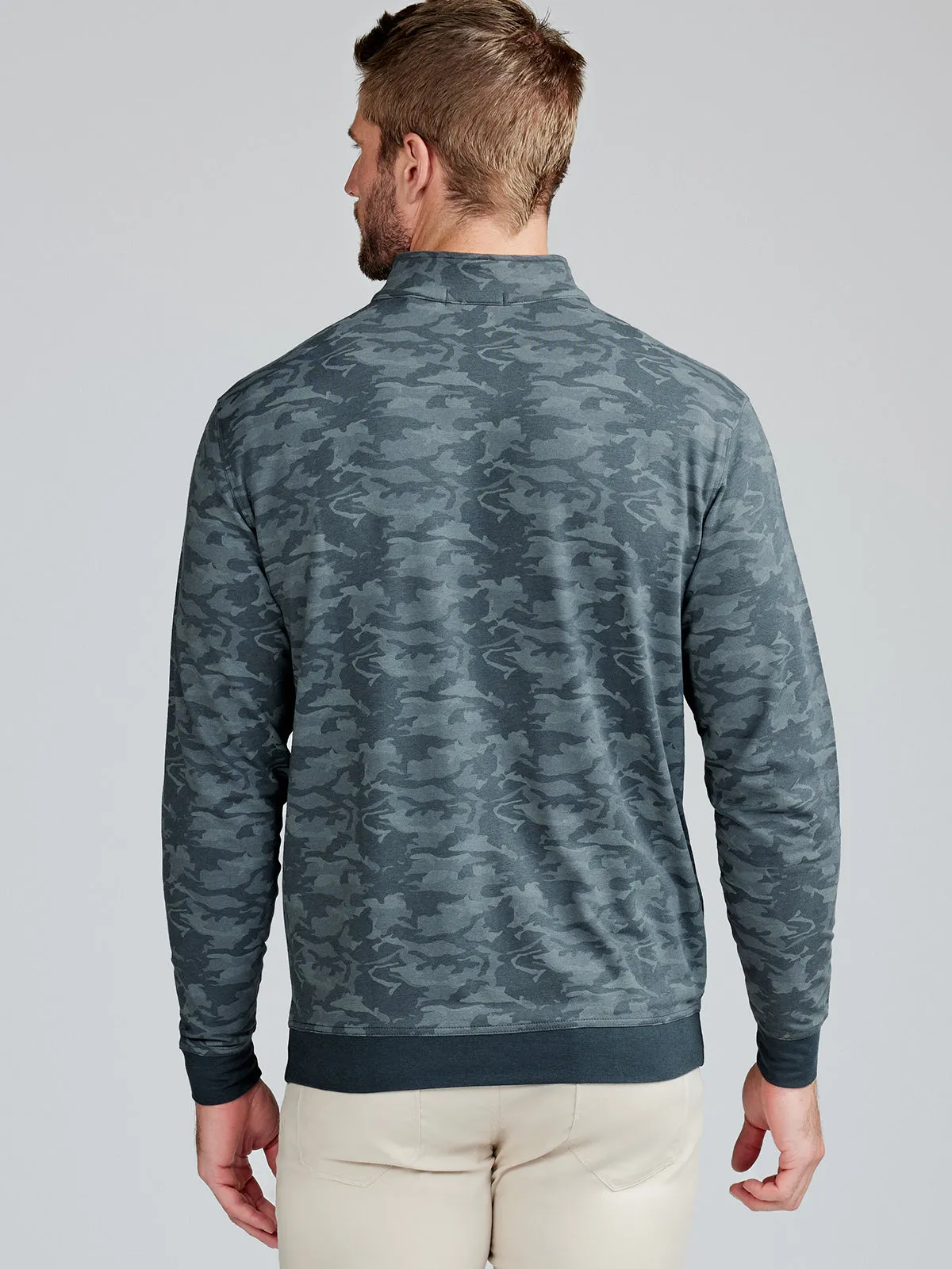 Cloud French Terry Print Quarter Zip