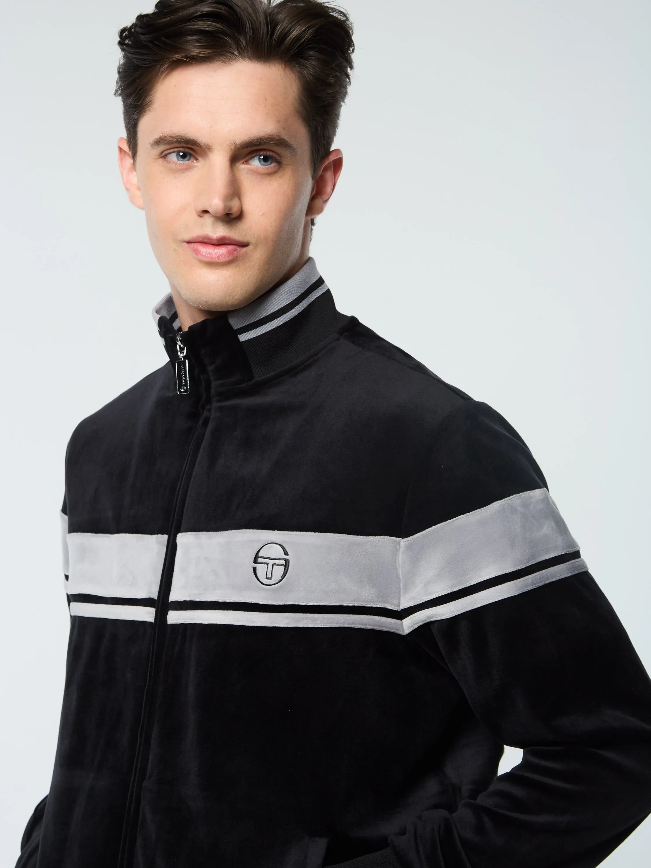 Damarindo Velour Track Jacket- Black Beauty