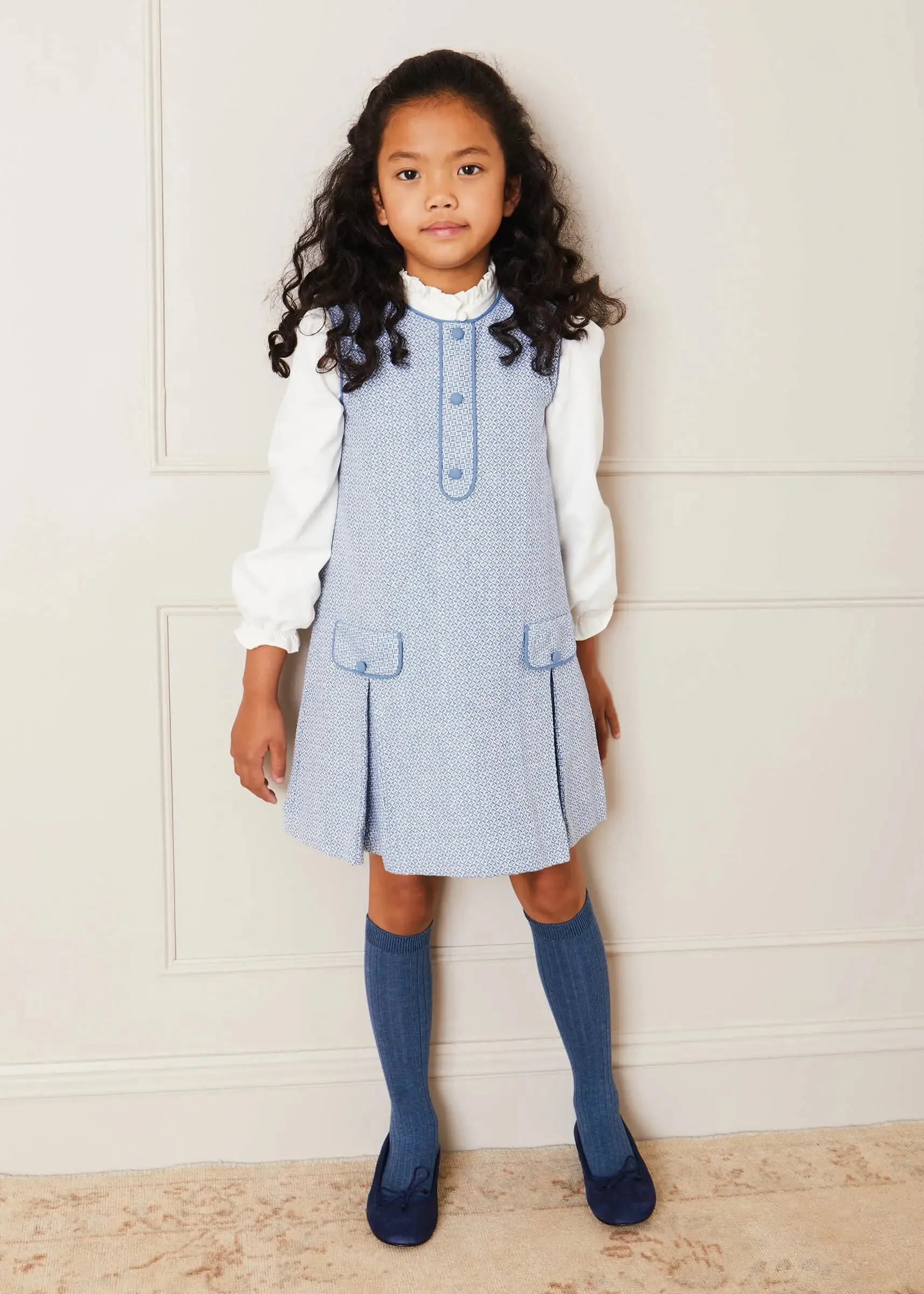 Denim Ribbed Knee-High Socks (3mths-8yrs)