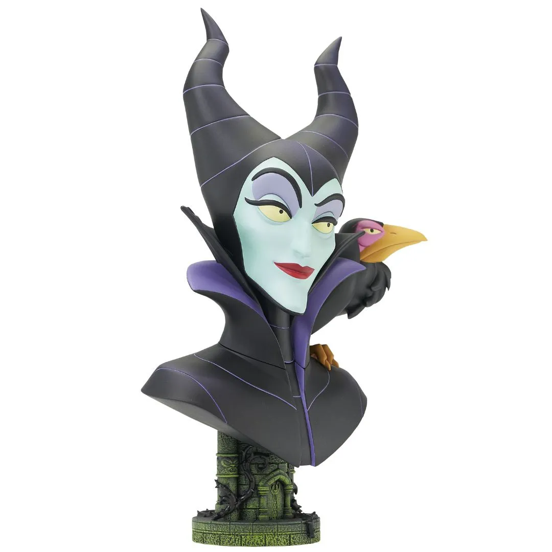 Disney Legends In 3D Maleficent Bust Statue By Diamond Gallery