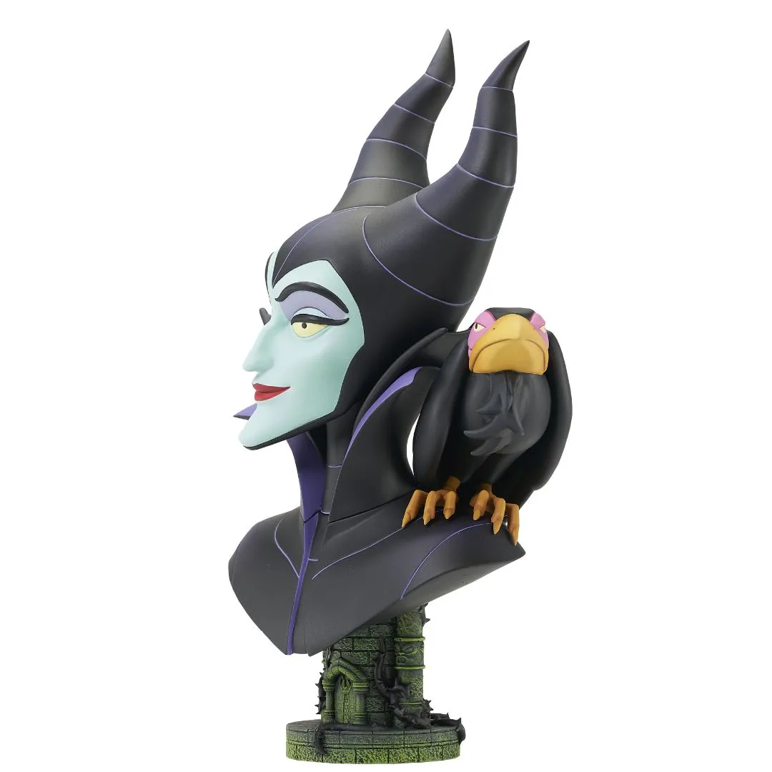 Disney Legends In 3D Maleficent Bust Statue By Diamond Gallery