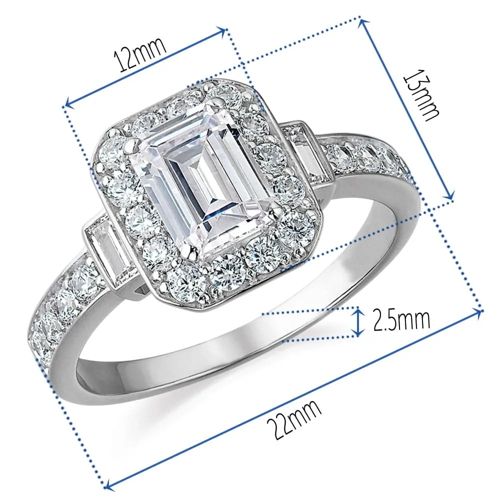 Emerald Cut Antique Ring