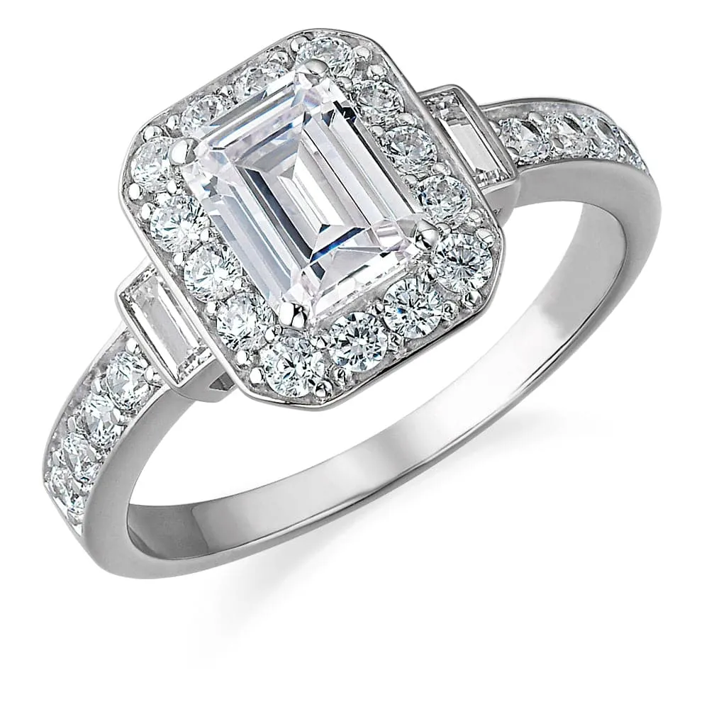 Emerald Cut Antique Ring