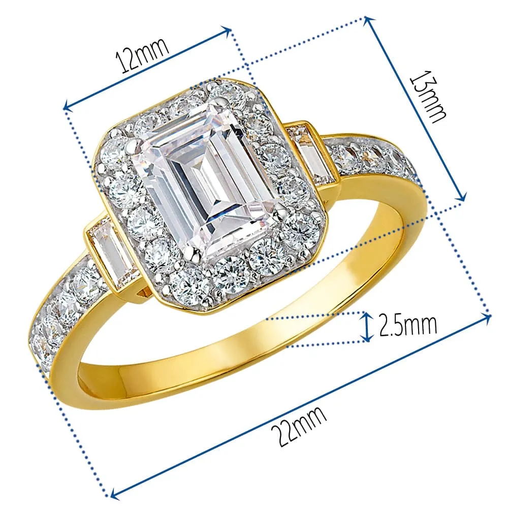 Emerald Cut Antique Ring