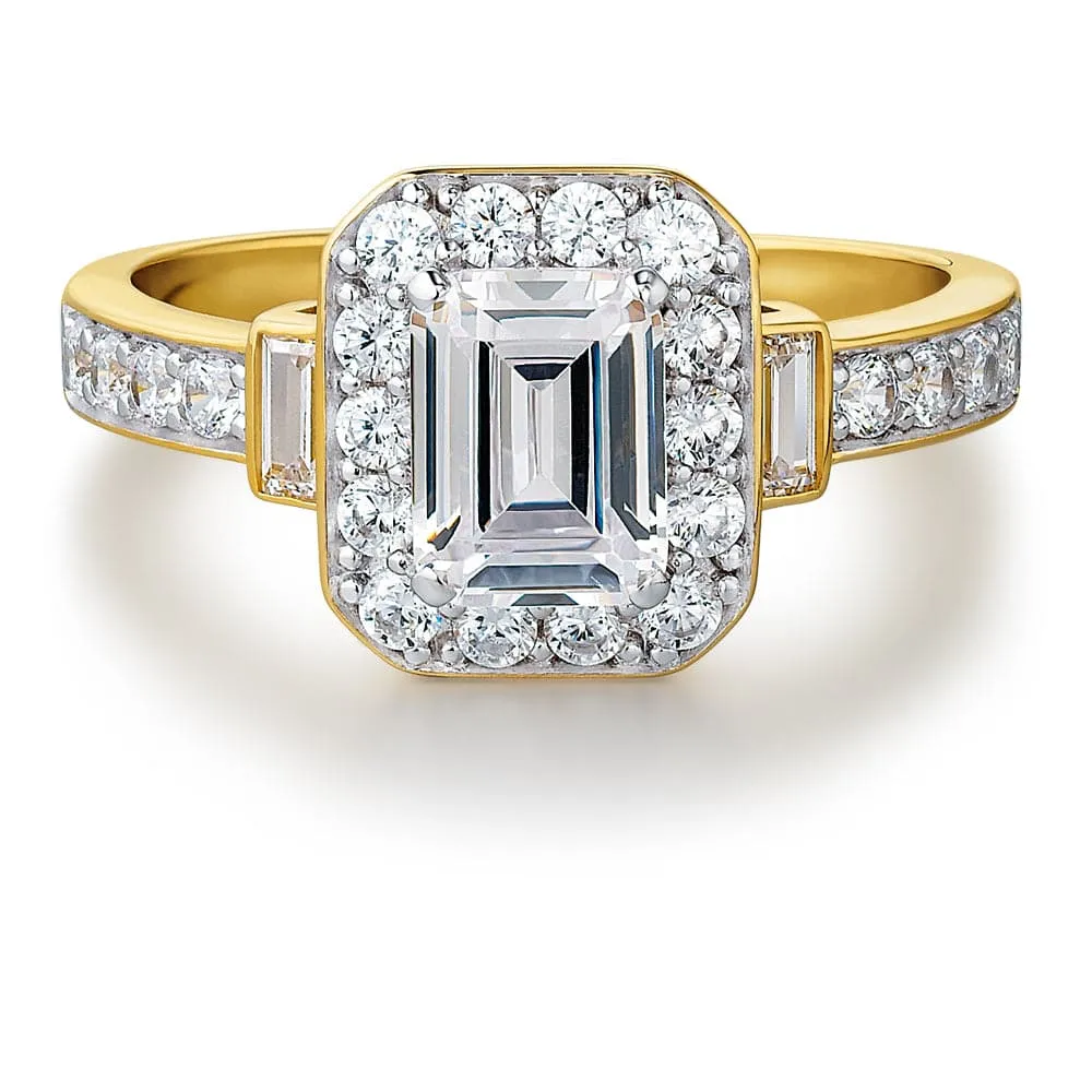 Emerald Cut Antique Ring