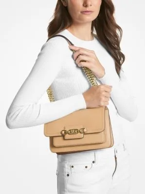 Heather Large Leather Shoulder Bag