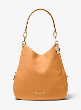 Lillie Large Pebbled Leather Shoulder Bag