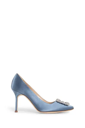 MANOLO BLAHNIK WOMAN BLUE PUMPS