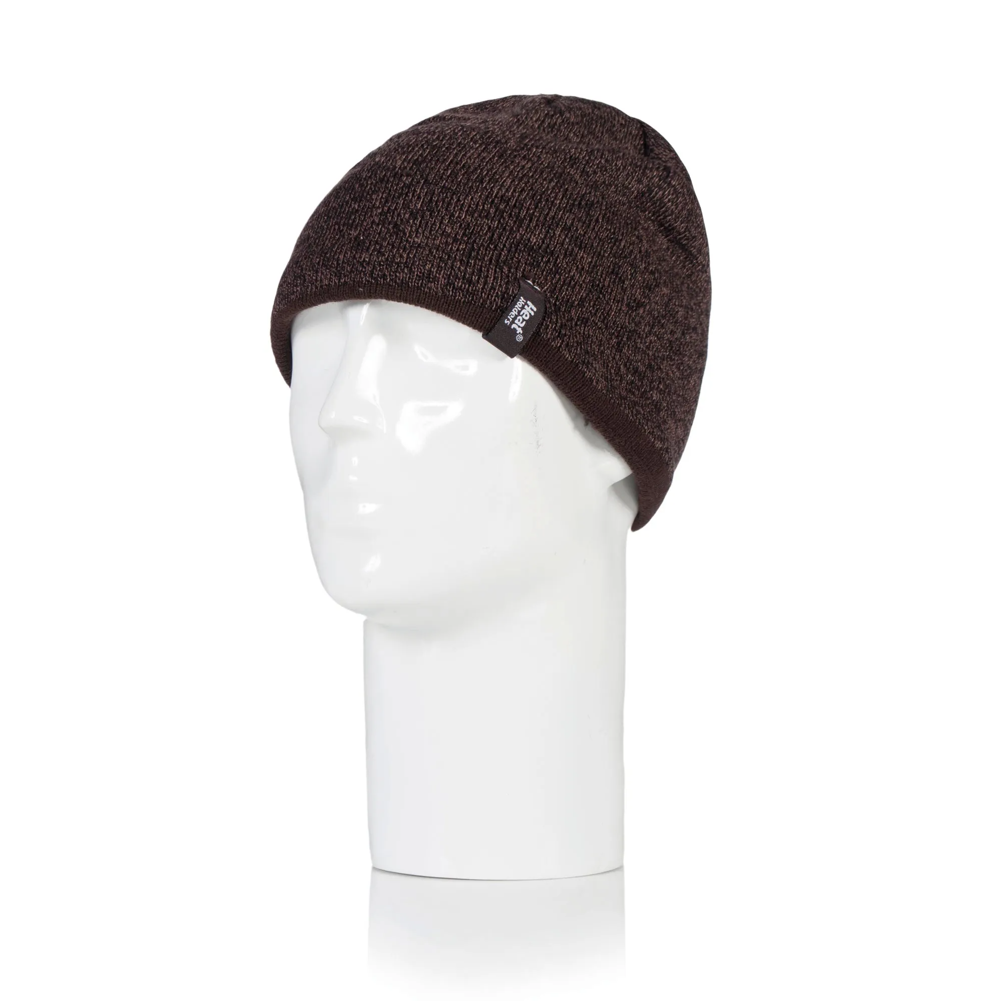 Mens Contrast Thermal Hat - Brown