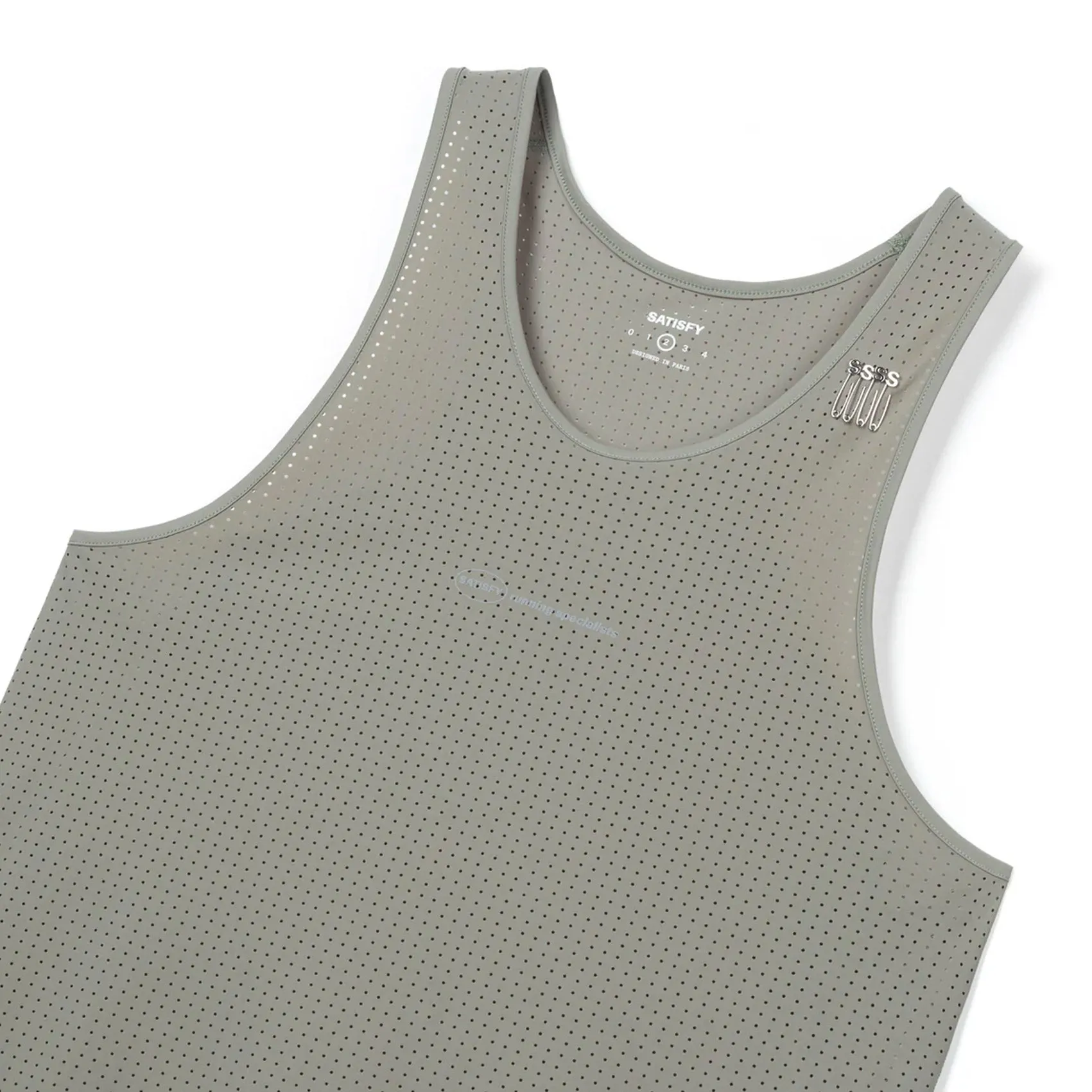 Mens Satisfy Space-O Running Singlet