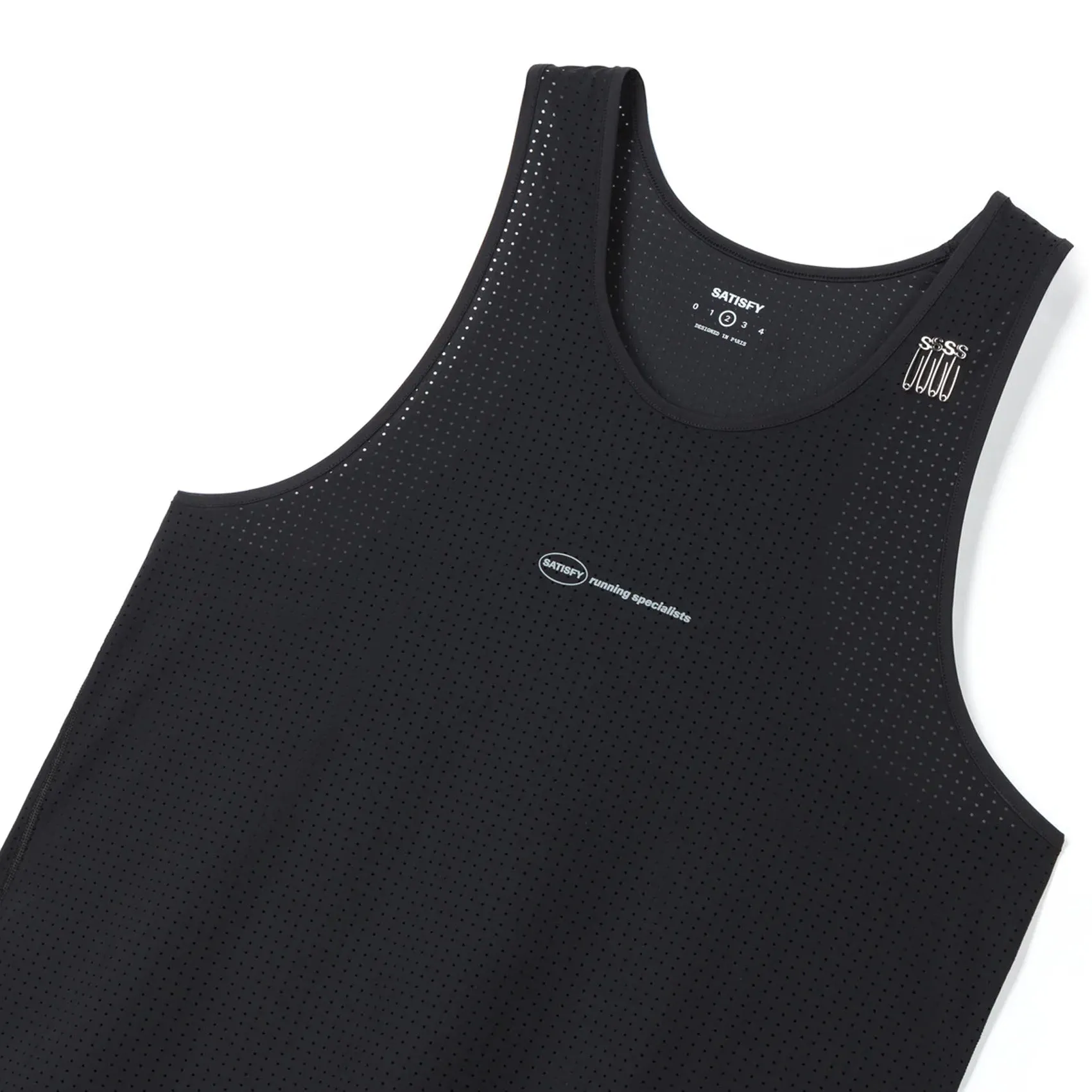 Mens Satisfy Space-O Running Singlet