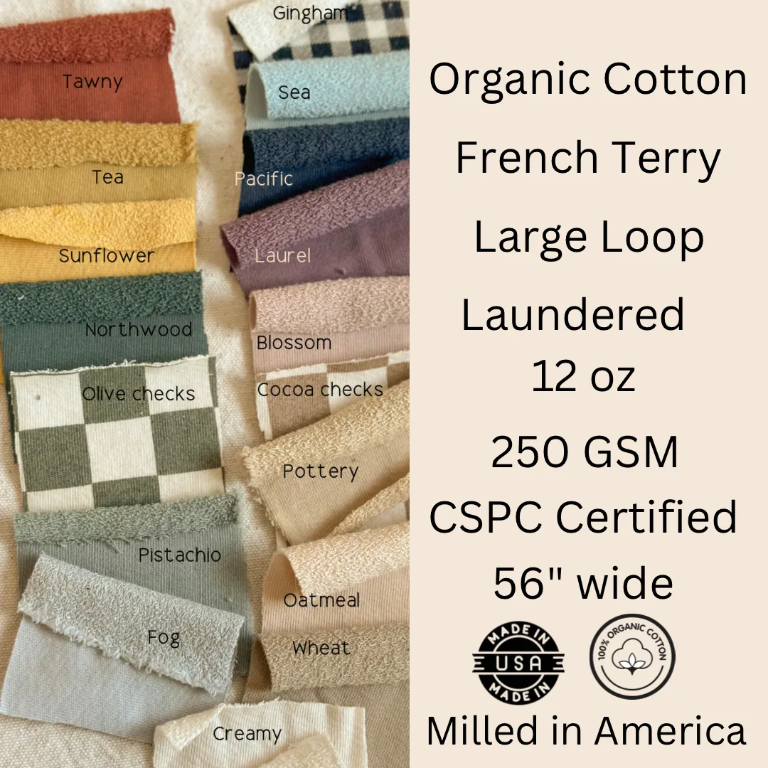 Organic Large Loop American Milled French Terry