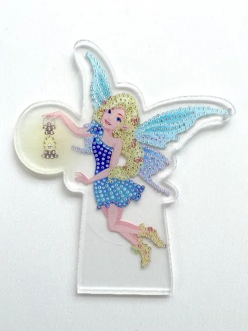 "Fairy with Lantern" Crystal Art LED LAMP