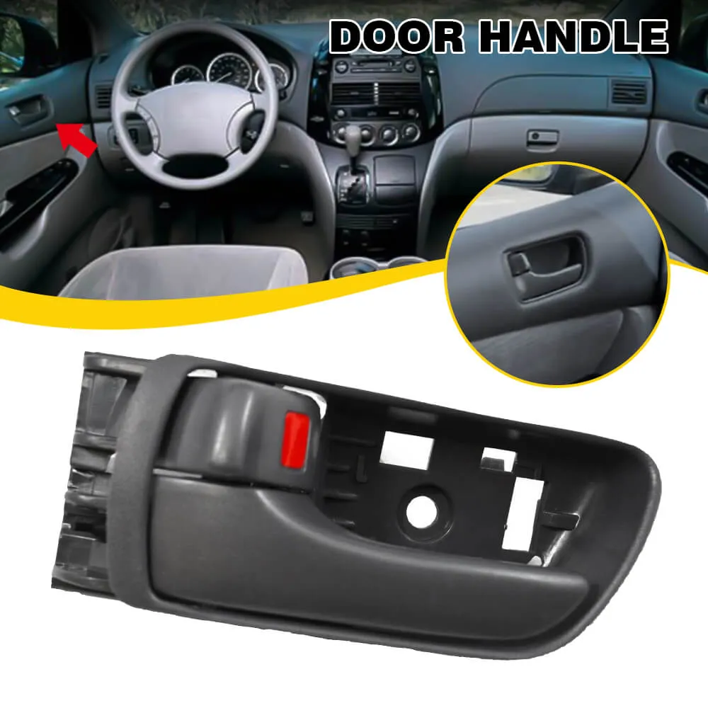 Rear Exterior Door Handles，Left Front Interior Door Handle Replacements for 2004-2010 Toyota Sienna