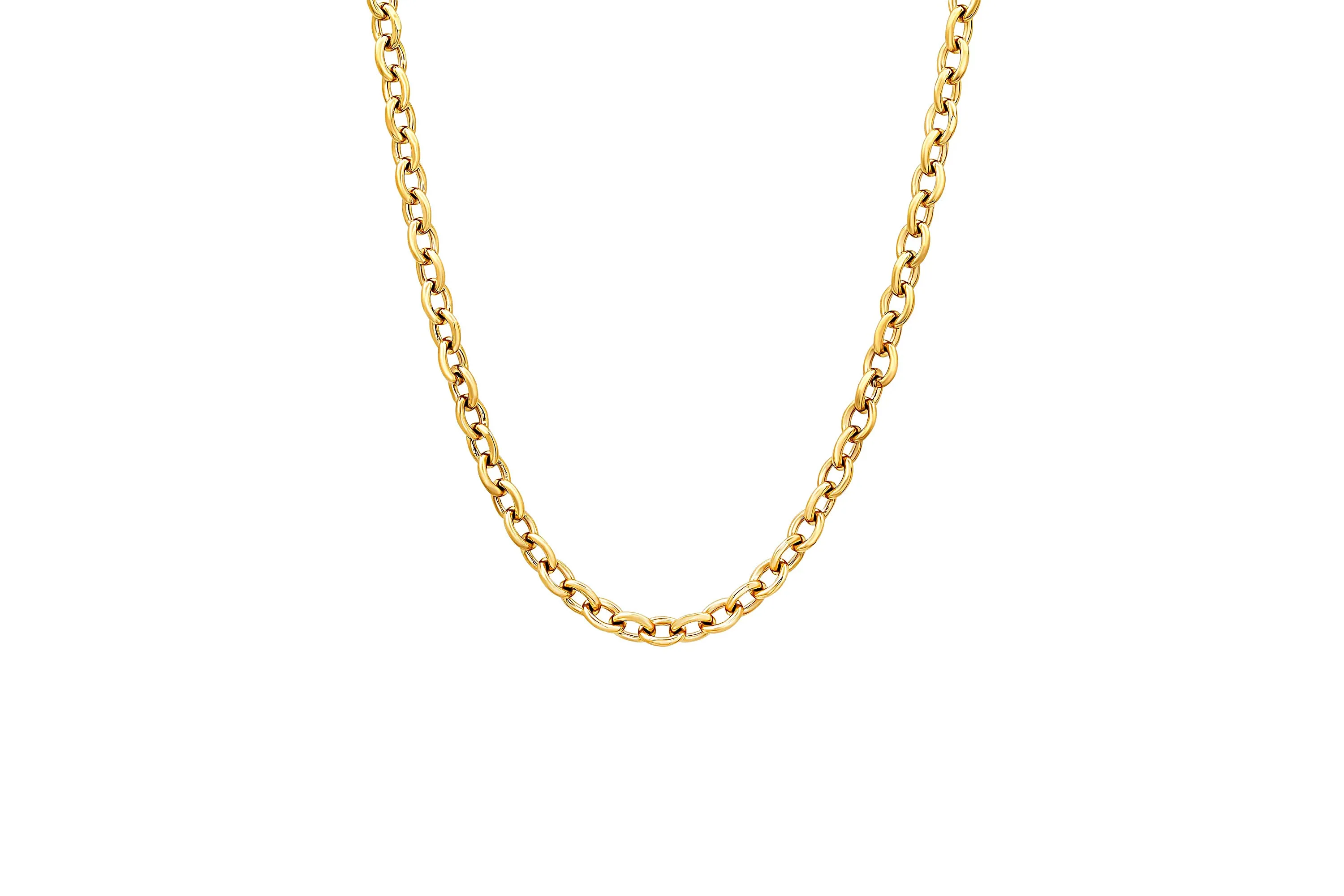 Round Link Chain Necklace