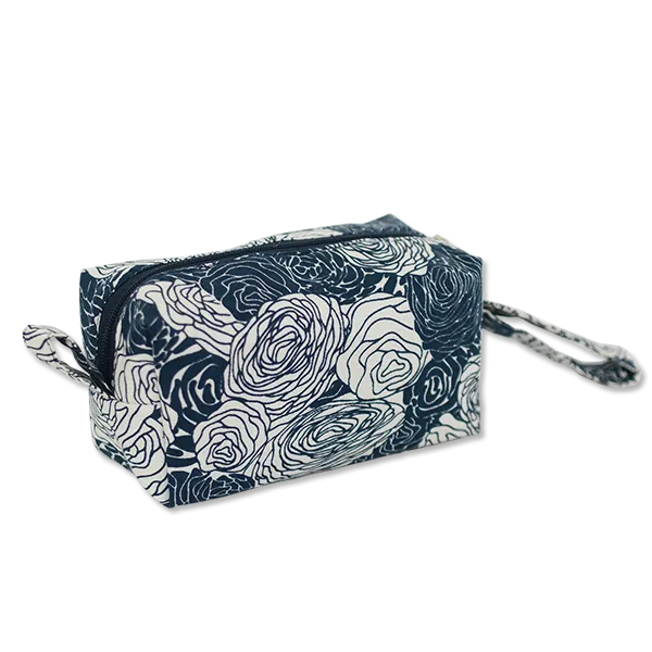 Spring Flowers Indigo Cosmetic Case, Small