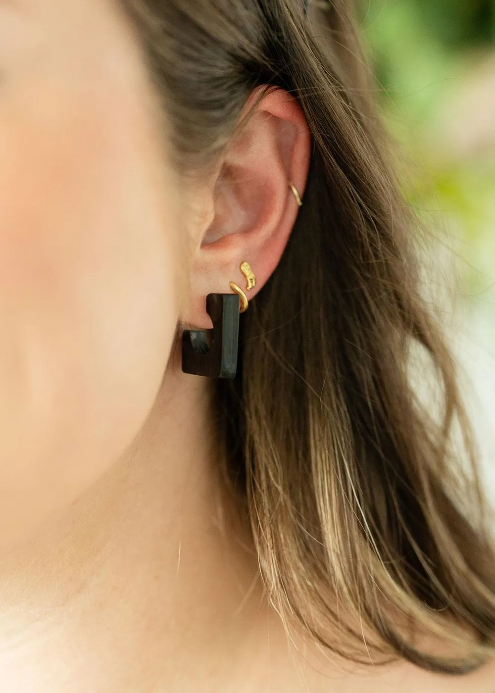 Square Horn Earrings