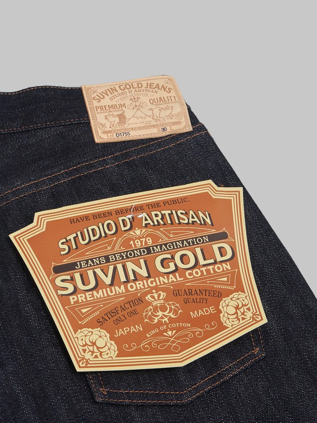 Studio D'Artisan Suvin Gold D1755 Regular Straight-Narrow Jeans