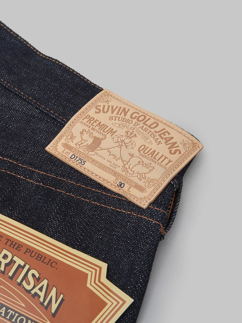 Studio D'Artisan Suvin Gold D1755 Regular Straight-Narrow Jeans