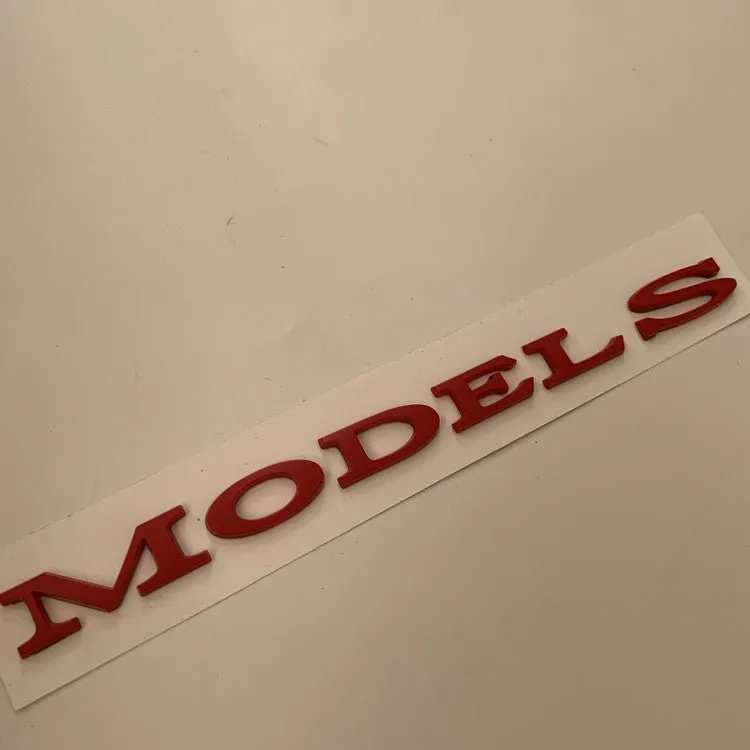 Tailgate Logo Letters Rear Emblems For Tesla Model 3/Y/X/S