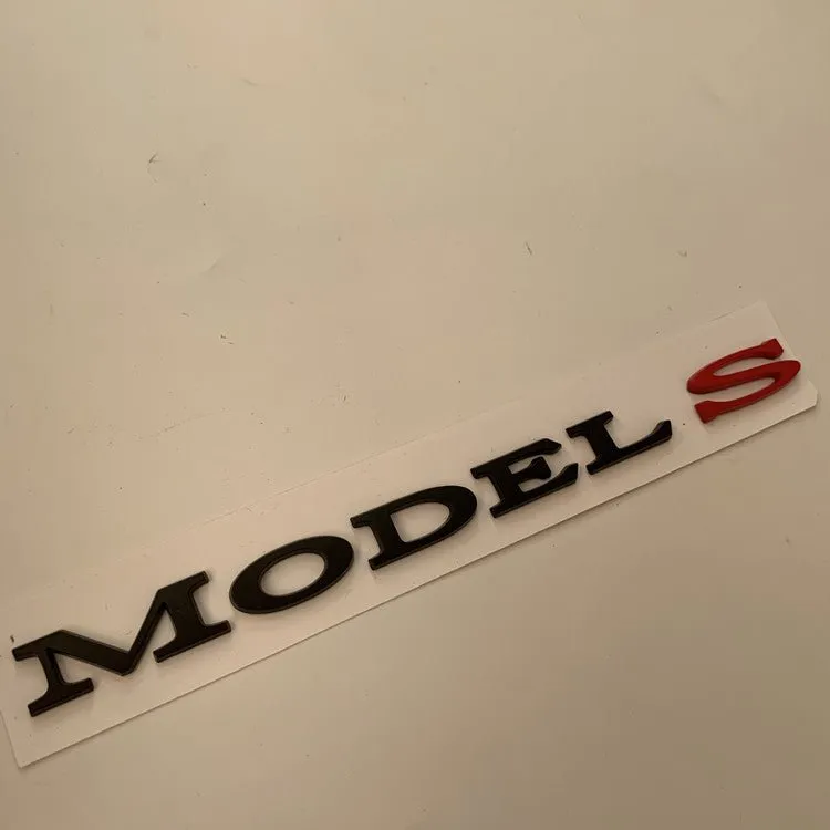 Tailgate Logo Letters Rear Emblems For Tesla Model 3/Y/X/S