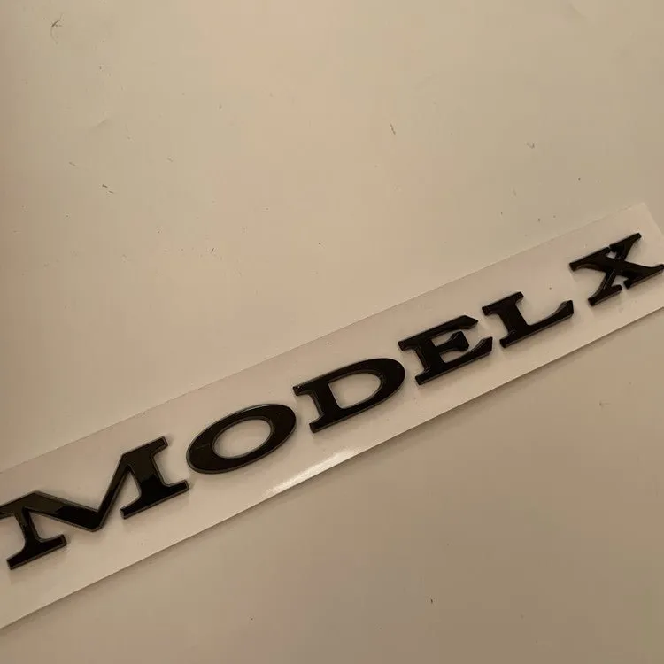 Tailgate Logo Letters Rear Emblems For Tesla Model 3/Y/X/S