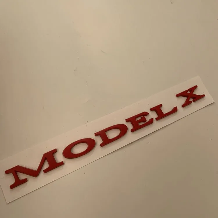 Tailgate Logo Letters Rear Emblems For Tesla Model 3/Y/X/S